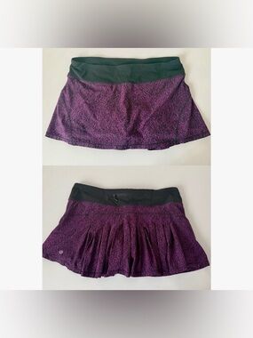 lululemon athletica Purple Patterned Skater Skirt